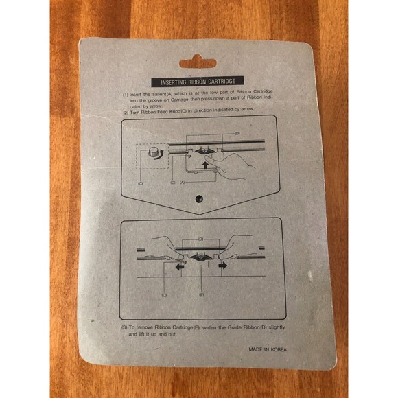 NEW Packard Bell Electronic Typewriter Carbon Ribbon Refills 2 Pack PBR1 - Picture 3 of 3